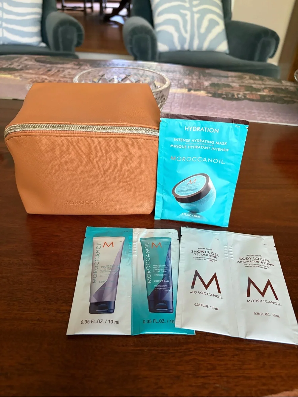 New Moroccanoil Cosmetic Pouch bundle